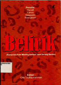 Image of Belirik : (Kumpulan Puisi Mbeling Bahasa Jawa Serang Banten)