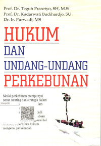 Image of Hukum dan Undang-undang Perkebunan