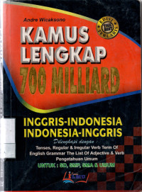 Image of Kamus Lengkap 700 Milliard - Inggris Indonesia