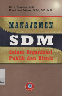 Image of Manajemen SDM dalam Organisasi Publik dan Bisnis