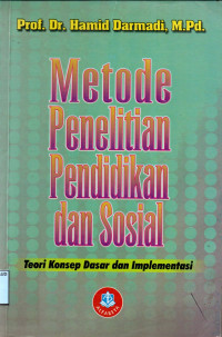 Image of METODE PENELITIAN PENDIDIKAN DAN SOSIAL