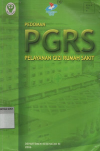 Image of Pedoman PGRS : Pelayanan Gizi Rumah Sakit