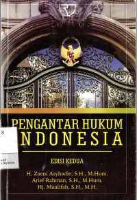 Image of Pengantar Hukum Indonesia EDISI KEDUA