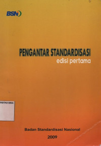 Image of Pengantar Standardisasi Edisi Pertama
