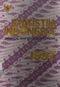 Image of Statistik Indonesia : Statistical Year Book Of Indonesia 1997